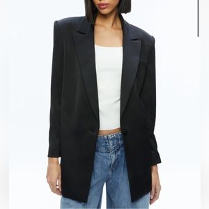 Alice + Olivia Oversized Black Blazer
